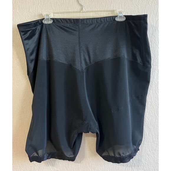 Secret Solutions Shapewear 4X / 34-36 Black Women's Control Long Leg Shaper - Picture 2 of 10